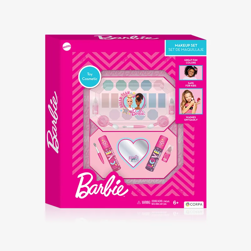 2 Decks Big Octagonal Cosmetic Case, Barbie