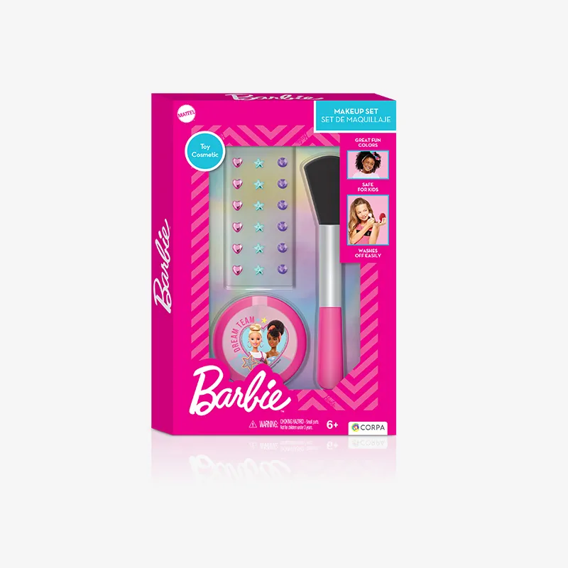 Small Makeup Set with Brushes, Barbie