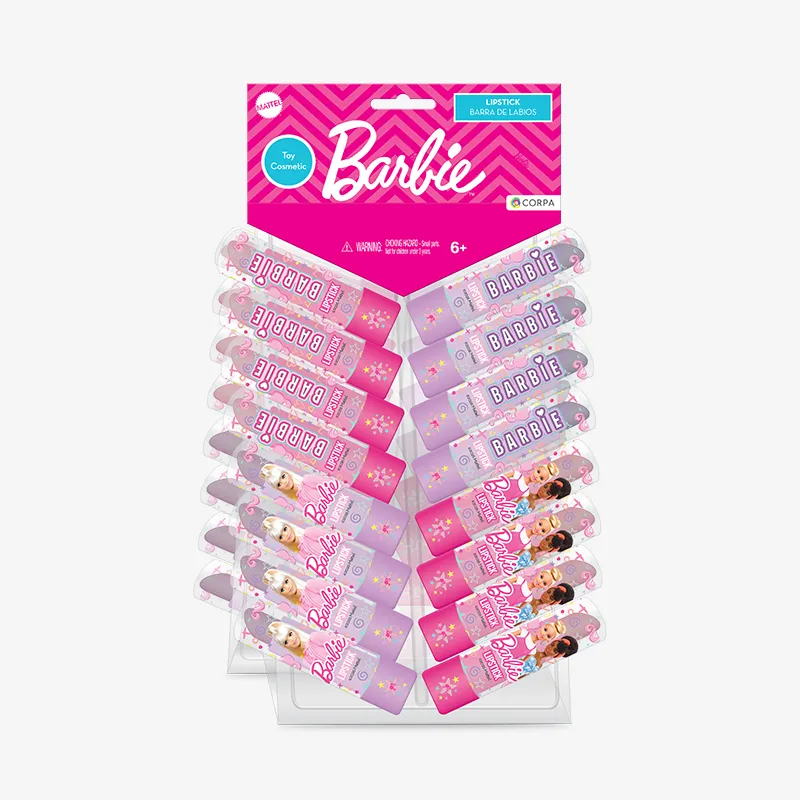 Lipstick Exhibitor - 32 pcs per exhibitor, Barbie