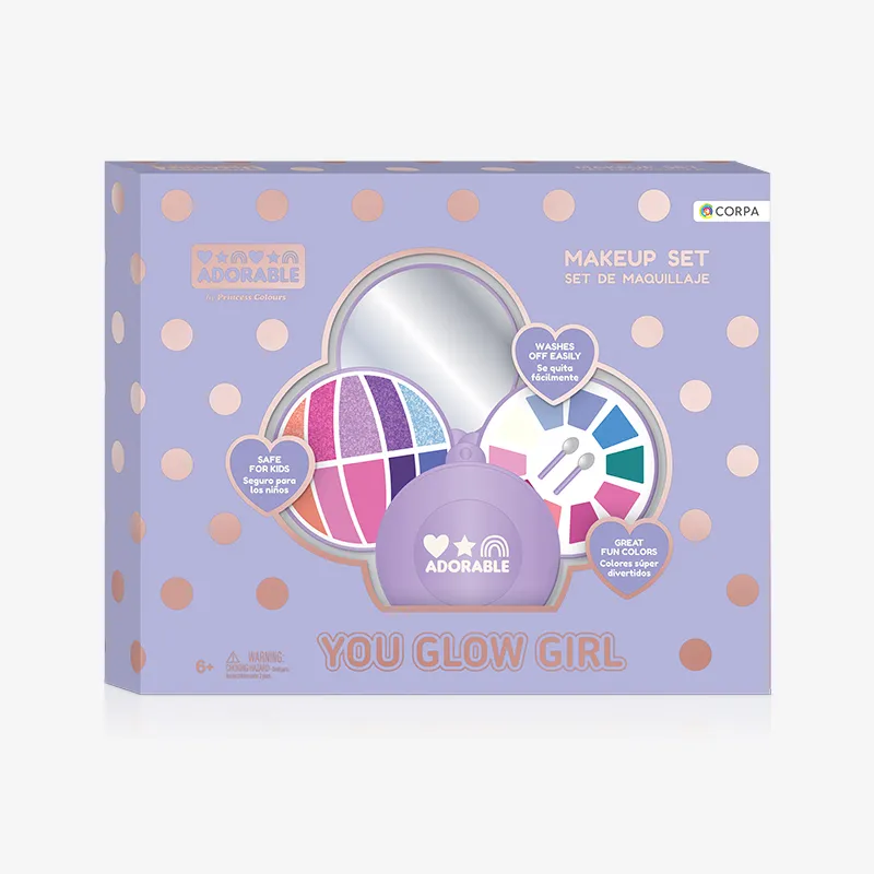 3 Decks round cosmetic case, Adorable