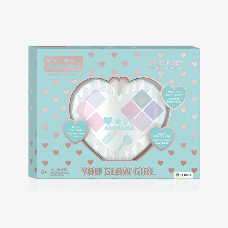 Big Heart Cosmetic Case in a box, Adorable