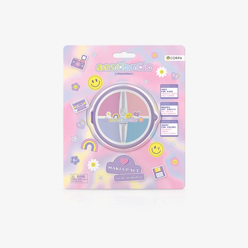 Round Make up Case (2 Assort.), Aesthetic