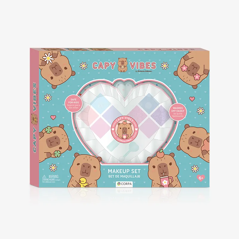 Big Heart Makeup Case, Capy Vibes