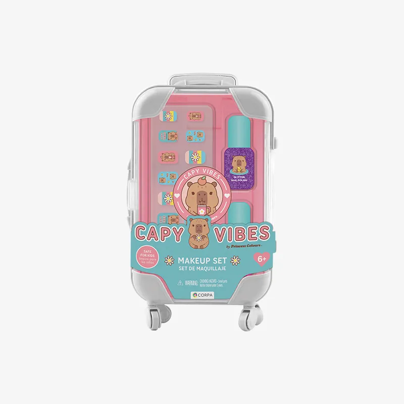 Medium Mini Trolley With Makeup, Capy Vibes