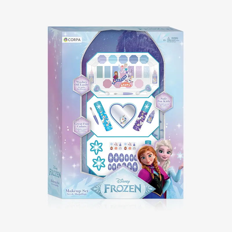 3 Decks Big Octagonal Cosmetic Case, Frozen