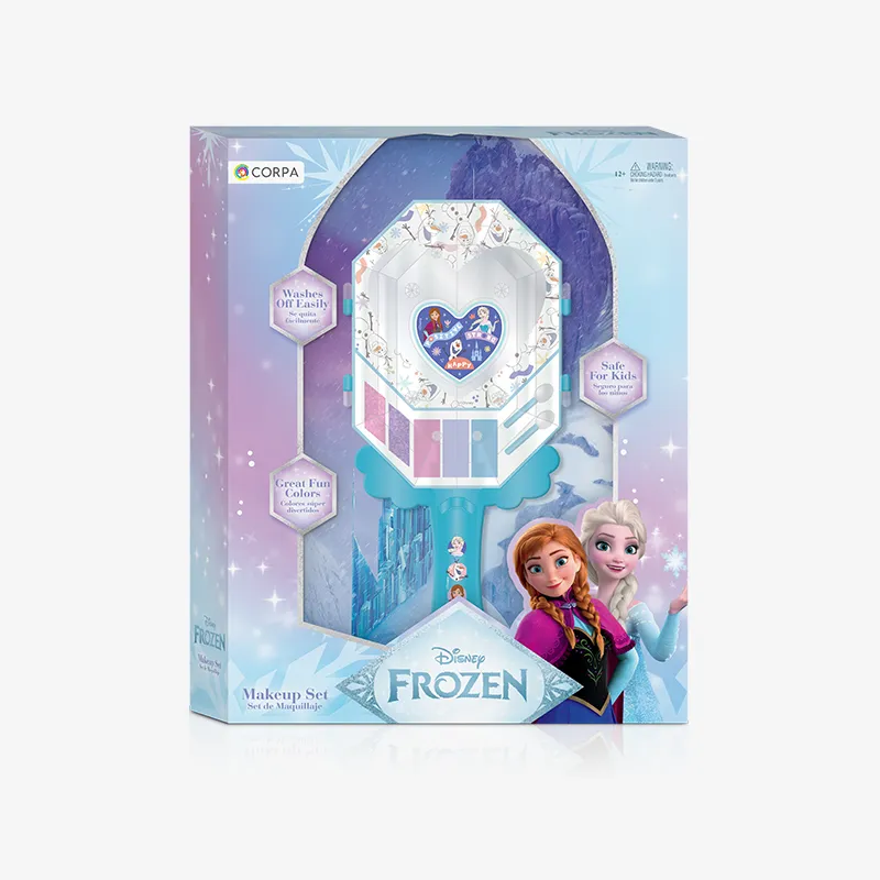 Vanity mirror with cosmetics., Frozen