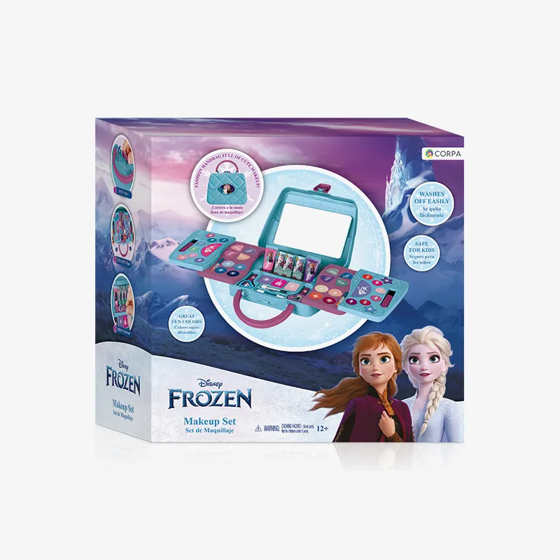 5 Decks Sliding Handbag With Makeup, Frozen