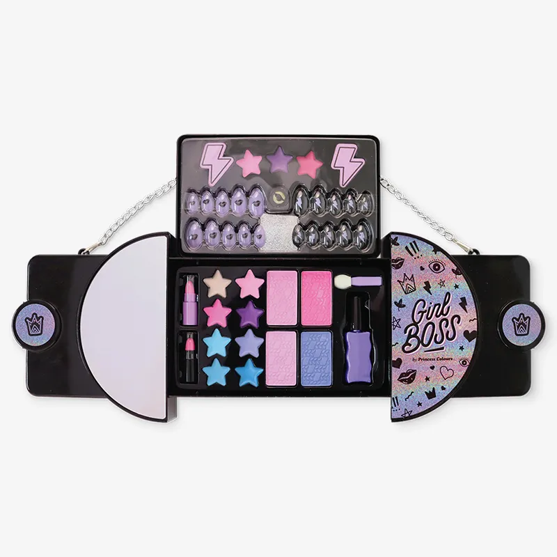 2 Decks Sliding Handbag With Makeup, Foto 5 de 5