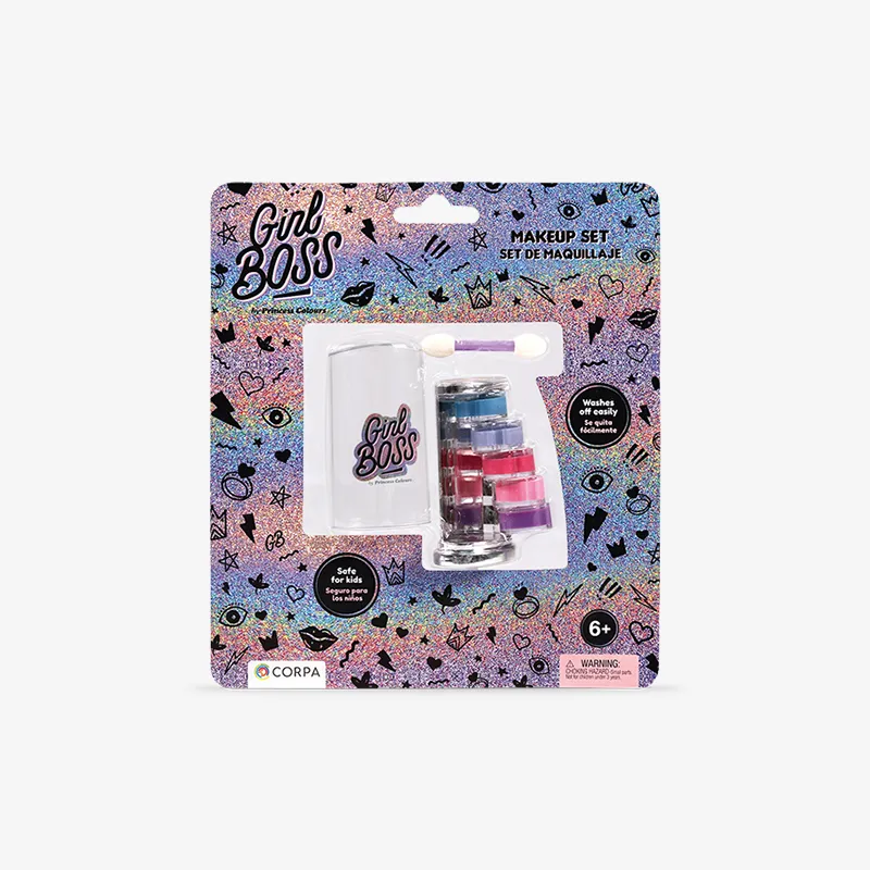 5 Decks Mini Organizer With Makeup, Girl Boss