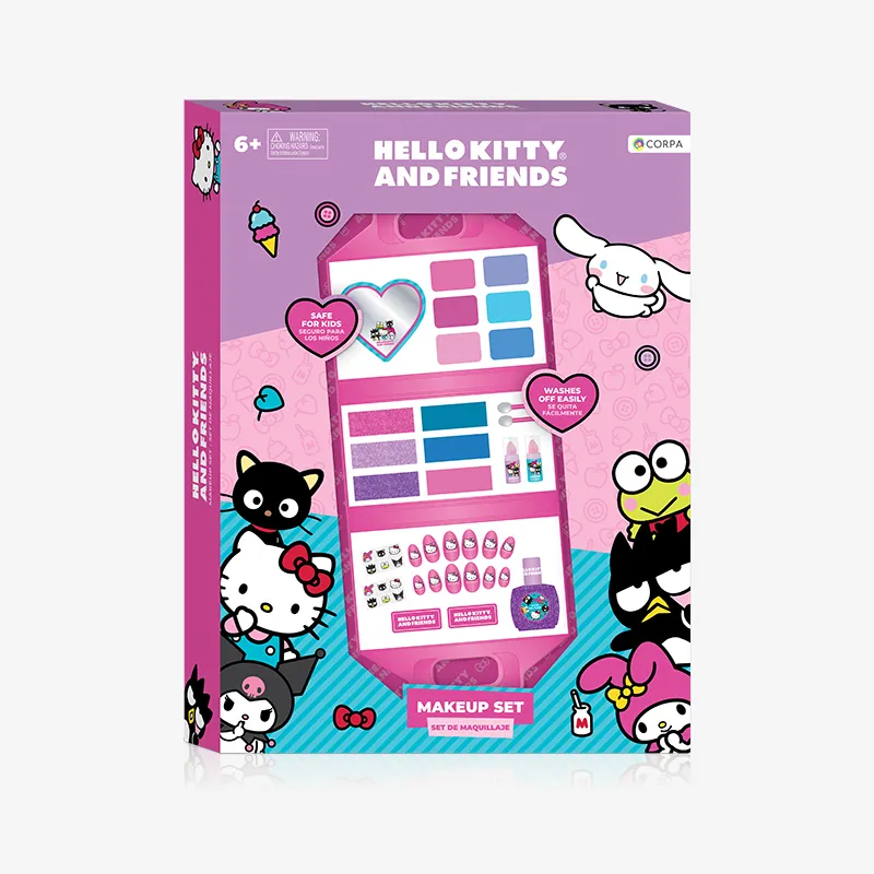 Large Briefcase With Makeup, Hello Kitty and Friends