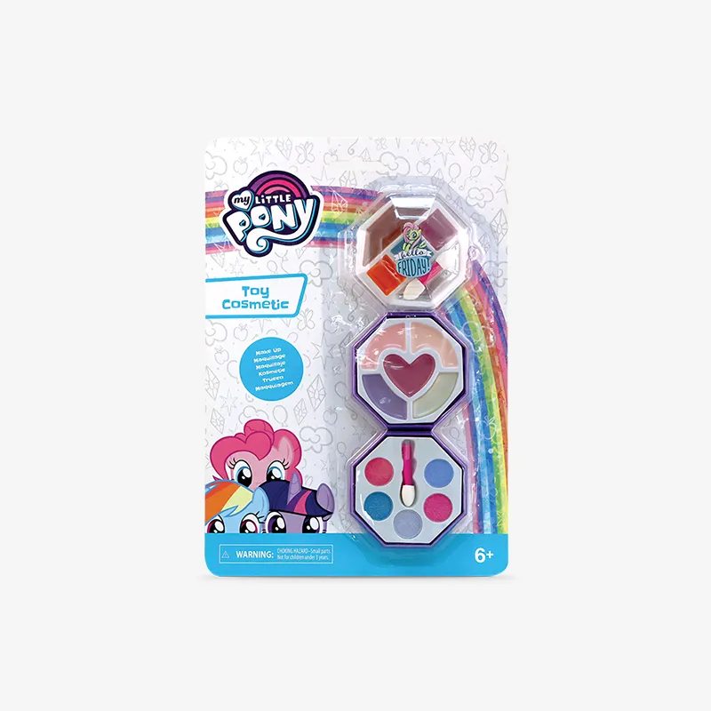 3 Decks Small Round Cosmetic Case, My Little Pony