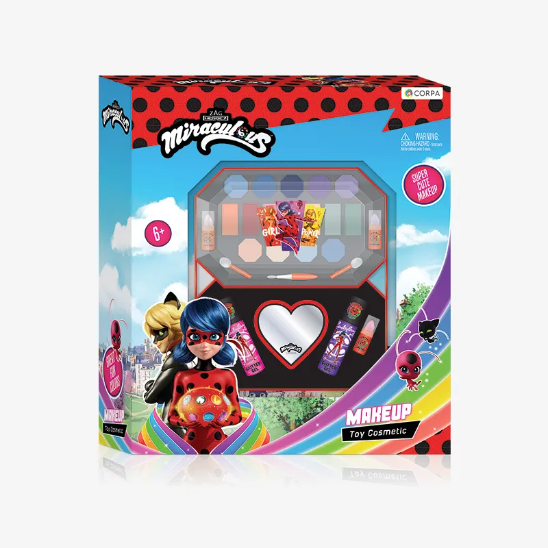 2 Decks Large Octagonal Makeup Case, Miraculous