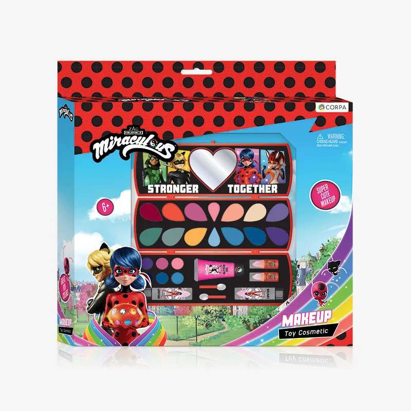 3 Decks Rectangular Makeup Case, Miraculous