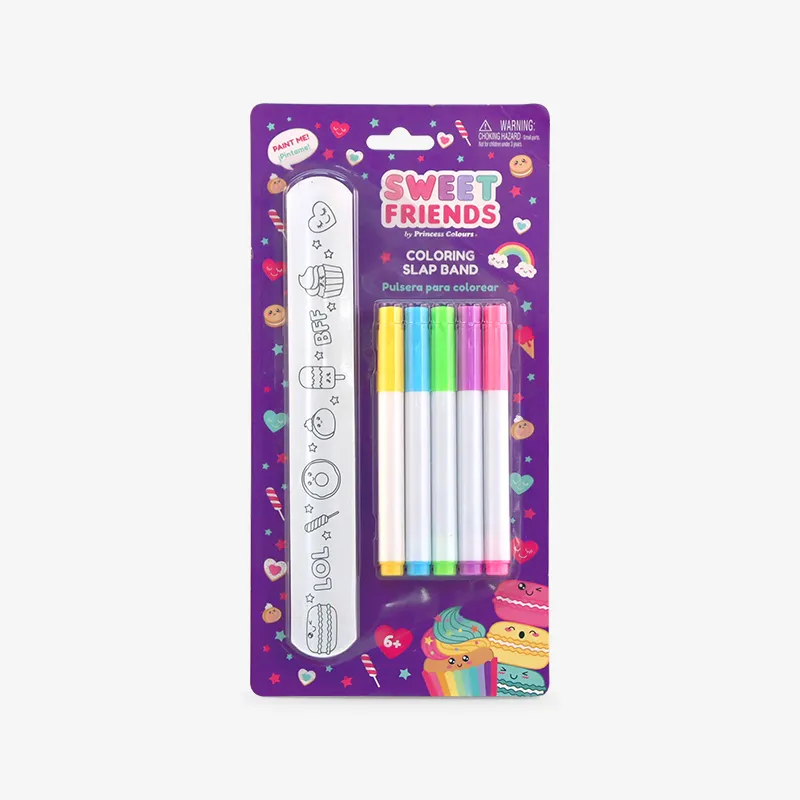 Diy Coloring Slap Band, Sweet Friends