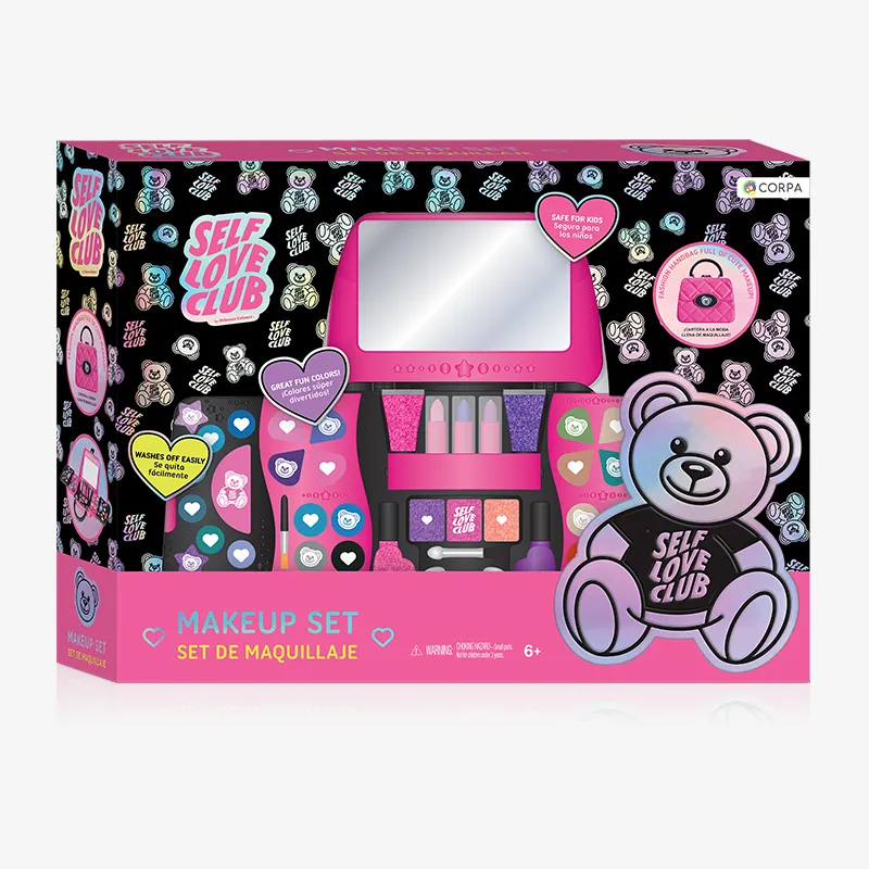 5 Decks Sliding Handbag with Makeup, Self Love Club