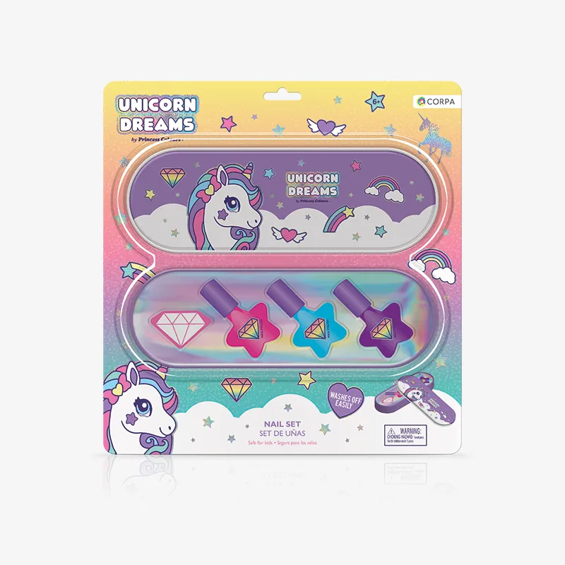 Nail Set Oval Tin, Unicorn Dreams